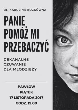 17 listopada piątek - Dekanalne Spotkanie Modlitewne